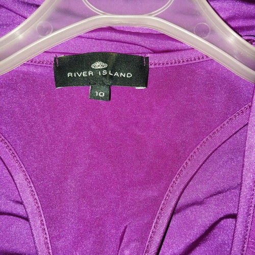 Impressive purple blouse dress like new River Island size M