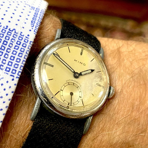 MIMO military vintage 1942 watch with luminous hands