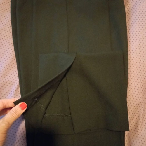 Zara black pants like new with ankle opening XS