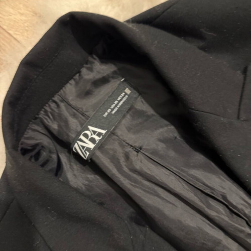 Zara classic jacket used, black, size XS