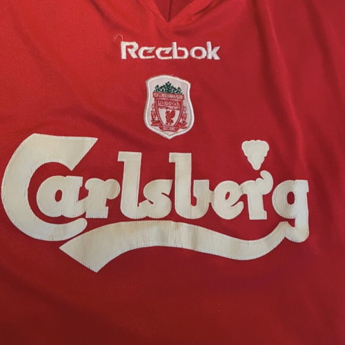 Liverpool Home Jersey 1996-97 used with Carlsberg sponsorship