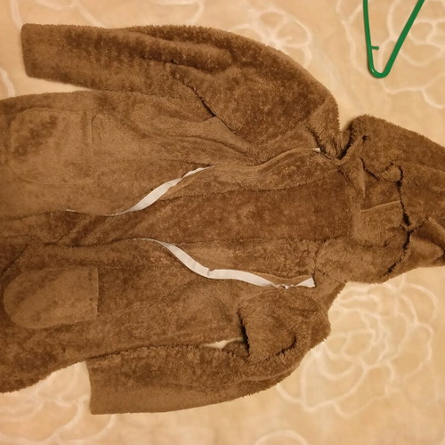 Zara cotton women's cardigan used brown medium-large