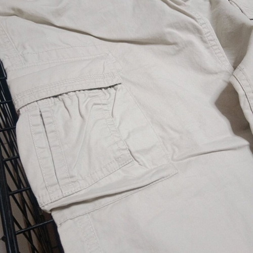 Cargo pants beige women's like new with metal zipper