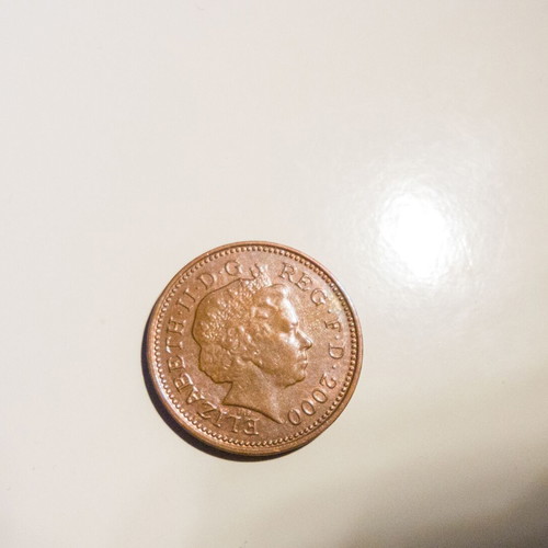 Elizabeth-II 2000 1-penny coin used