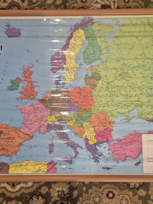 School Hanging Map new from old bookstore stock