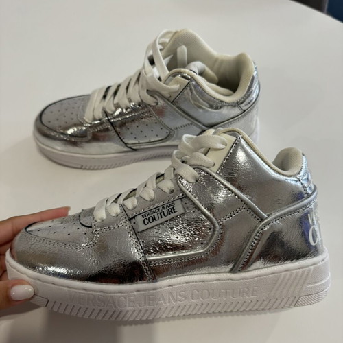 Versace Jeans Couture silver sneakers size 36 new