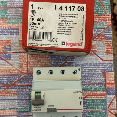 Legrand automatic leakage relay 400V 40A new