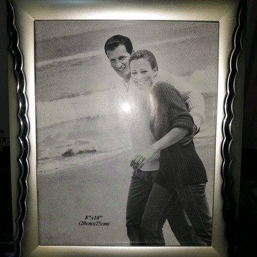 Photo frame 20×25cm new, velvet back and plastic front design