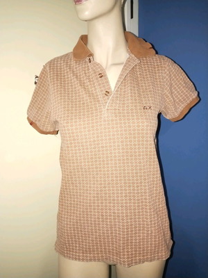Sun 68 Polo Unisex Size S Used Brown