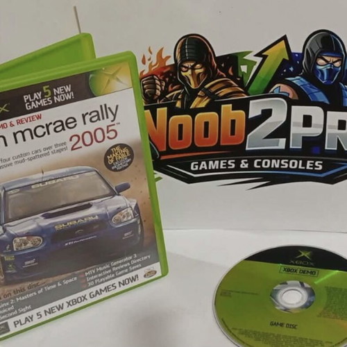 Colin McRae Rally 2005 Xbox original demo disc used