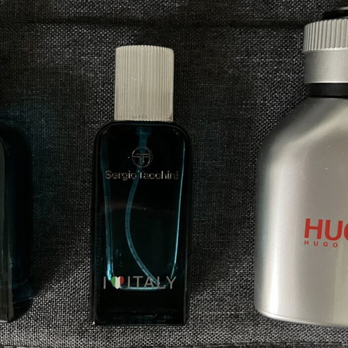 Perfume packaging set like new, 2 Sergio Tacchini and Hugo Boss
