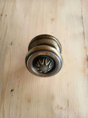 Bronze round door knob for exterior door like new