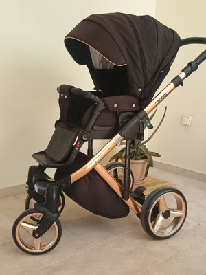 Adamex Chantal 3-in-1 stroller, rose gold