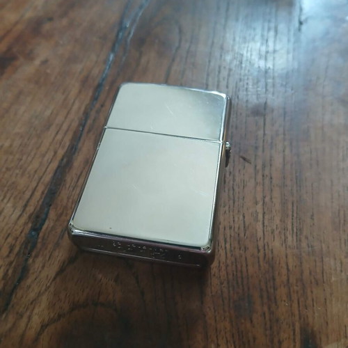 Zippo lighter used with embossed eagle emblem