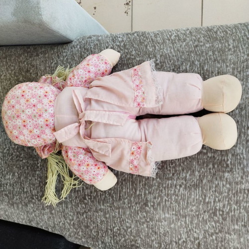 Cloth large talking doll 65cm used
