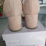 Tsoukalas Shoes pink sandals like new, size 37, low heel