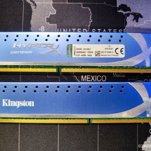 Kingston HyperX Genesis DDR3 16GB (2x8GB) 1600MHz RAM used
