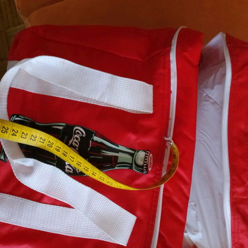 Coca Cola cooler bag used, red