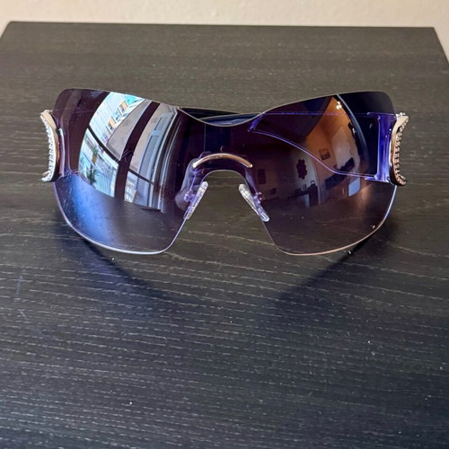 Dior women's sunglasses, blue and purple