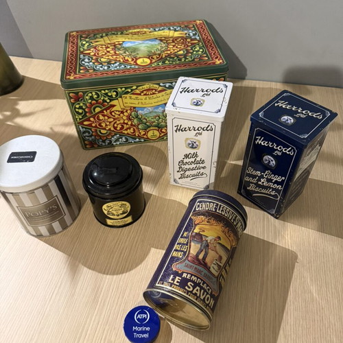 Metal boxes like new, Dolce & Gabanna and Harrods set
