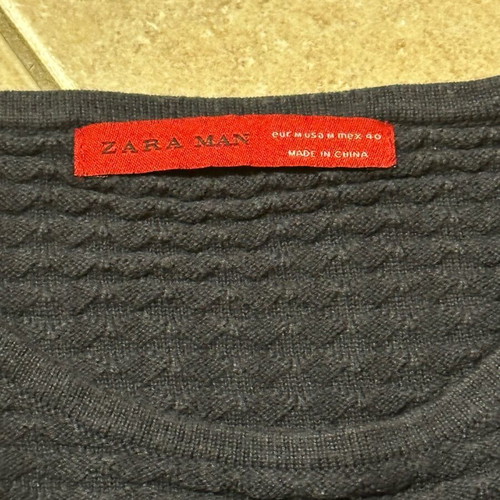 Zara men's blouse used, dark blue, size M