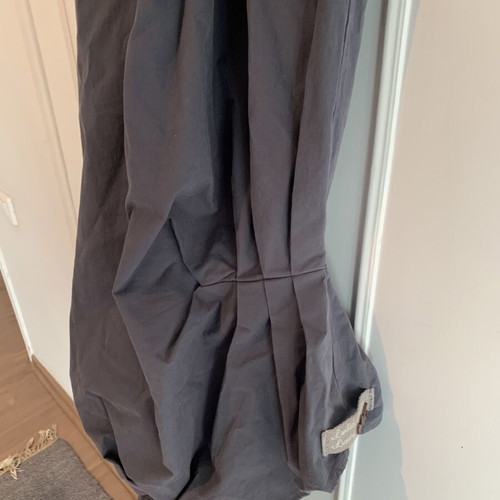 Manila Grace maxi cotton dress, grey anthracite, Limited Edition