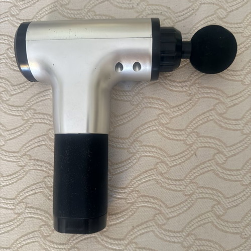 Massage Gun MD-320 full set, silver and black