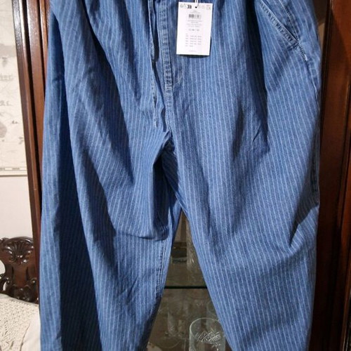 Only Carmakoma striped denim pants new, size M50/32