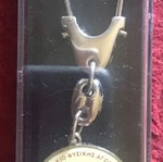 Keychain white and silver