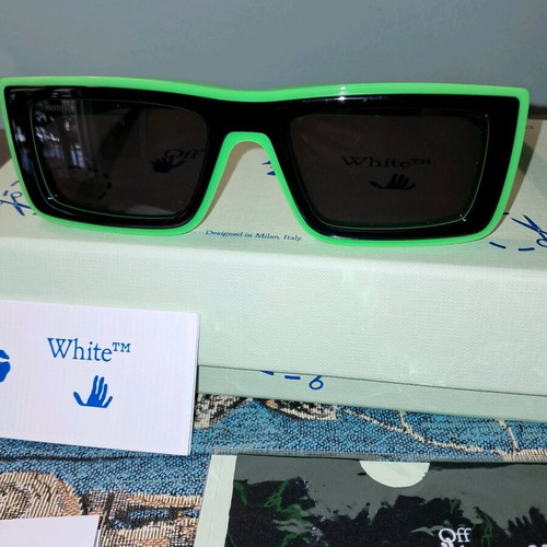 Off White sunglasses new, black and green