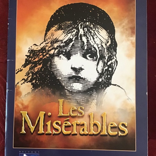 Les Misérables show program used