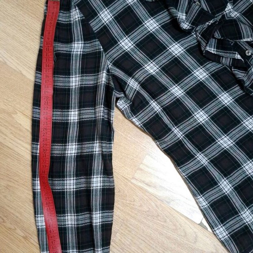 Massimo Dutti plaid shirt like new, gray and brown, size 46