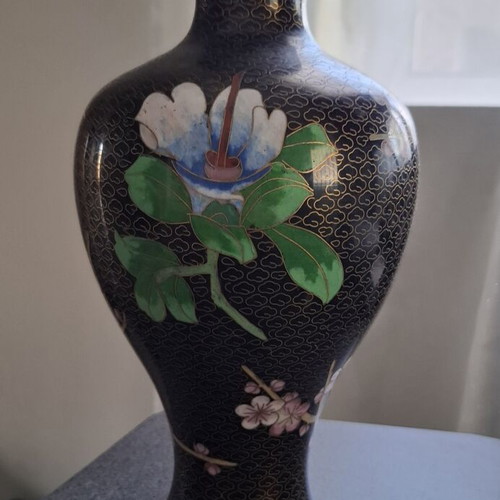 Vintage Chinese Cloisonné Vase 27cm used