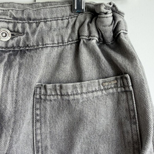 ZARA Z1975 high-waisted grey paperbag jeans, size EUR 36