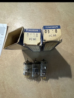 Vacuum tubes pc88, fc88, pc86 like new, set of 3