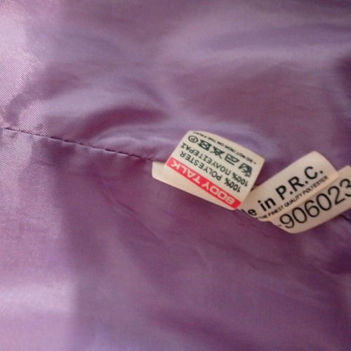 Body Talk sleeveless jacket size L purple like new