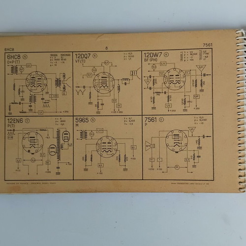 Radio Tubes book, vintage collectible