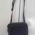 Pinko crossbody leather bag like new, gray