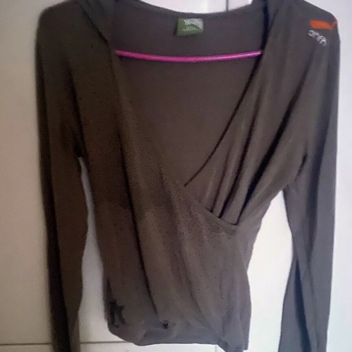 Skunkfunk long-sleeve crossover hoodie top XS
