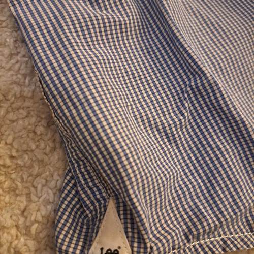Lee jeans men's checked shirt medium used, 100% cotton
