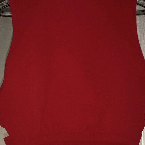 Evening top like new, red with side details