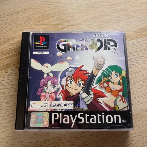 Grandia game for PlayStation 1 used, complete PAL set