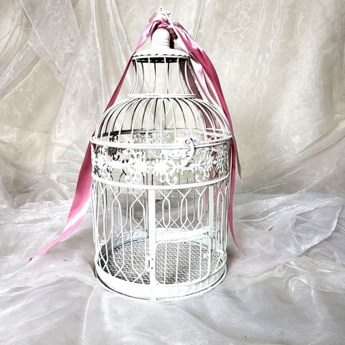 Set of 2 Vintage Decorative Birdcages Medium & Small like new