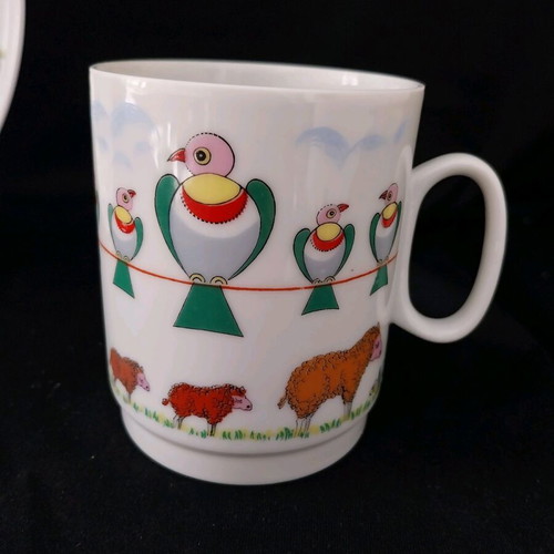 AK Kaiser VTG Germany children's dinner set 2pcs Animal Family