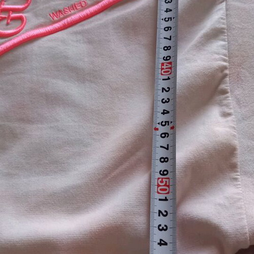 Crop sweatshirt Guess like new, white and pink, size S
