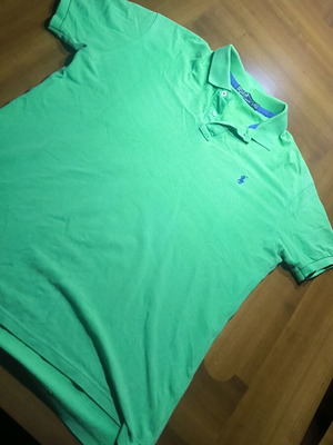 Polo Ralph Lauren men's short-sleeve collar green like new, size XL-XXL