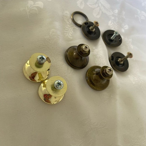 Vintage wardrobe knobs like new, set of 7 pieces