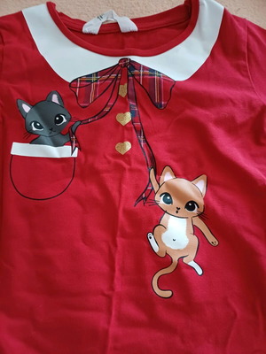 Long-sleeve Christmas blouse size 4-6 years like new H&M