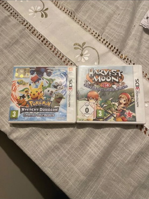 Θήκες παιχνιδιών Pokémon Mystery Dungeon και Harvest Moon 3DS, άδειες