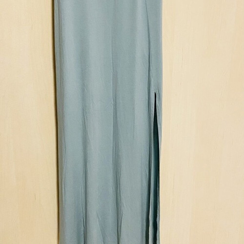 Forever 21 Maxi Dress new, turquoise cotton with slit